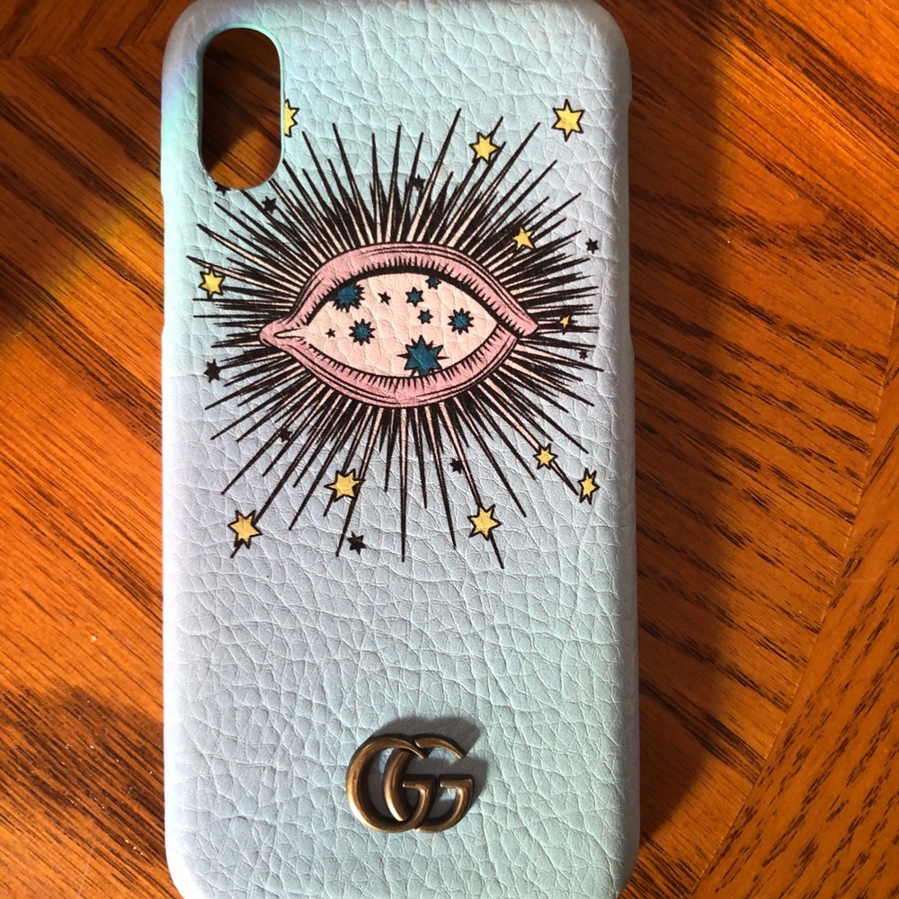 Blue Gucci Phone Case